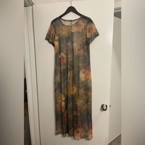 Floral Mesh Dress